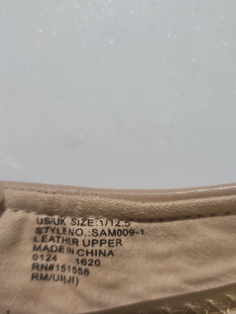 Sam Edelman Nude Beige Leather Ballet Flats Kids Sz 1